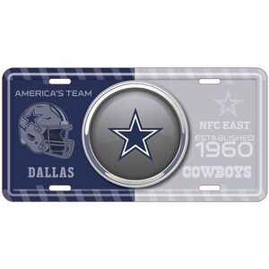 Dallas Cowboys NFL Bullseye License Plate